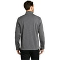 thumbnail image 2 of Port Authority Male Mock Neck Jacket Graphite Hthr 4X-Large, 2 of 4