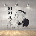 thumbnail image 2 of Mixed Martial Arts Karate UFC Boxing Training Gear Street Fighting Wrestling MMA Strike Fitness Vinyl Wall Art Decal Home Decor Sticker Vinyl Decoration Size (30x30nch), 2 of 3