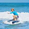 thumbnail image 4 of Topbuy 6' Surfboard Inflation-free Long Surfing Board with Safety Leash White, 4 of 10