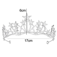 thumbnail image 2 of Corona de diadema de estrella, diadema de cristal con diamantes de imitación, joyería para el cabello, novia, princesa, cumpleaños, boda, 2 of 5