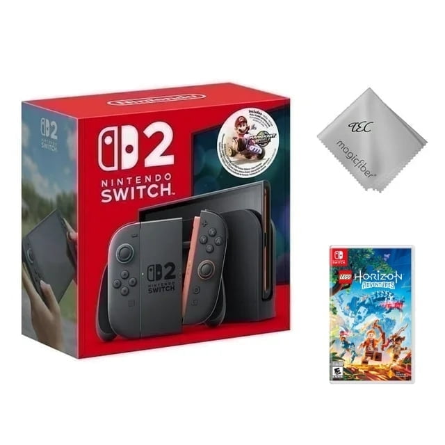 NEW TEC Nintendo Switch 2 Console Bundle – Includes LEGO Horizon Adventures & Mario Kart World | 2 Game Bundle | 2025 Latest Model
