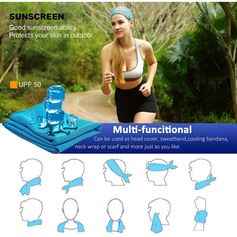 Cooling Towel 5-Pack For Sports, Hiking, Gym, Golf, Travel - Instant Relief (30*90cm