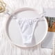 thumbnail image 2 of Gibobby Ropa interior bikini elástica para mujer Mujeres T Back Bragas sin costuras Tanga Sexy Encaje Ultra Thin Mujeres Bragas （Blanco， M), 2 of 4