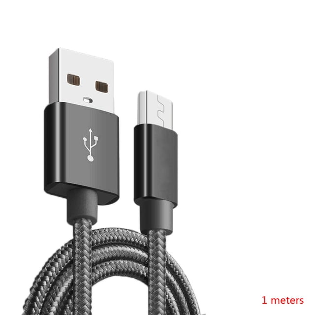 Vonky 1 Meter Nylon Woven Data for Android charge cable Cable Replacement for Android Mobile Phone Data Line Cord Replacement Wire Cable
