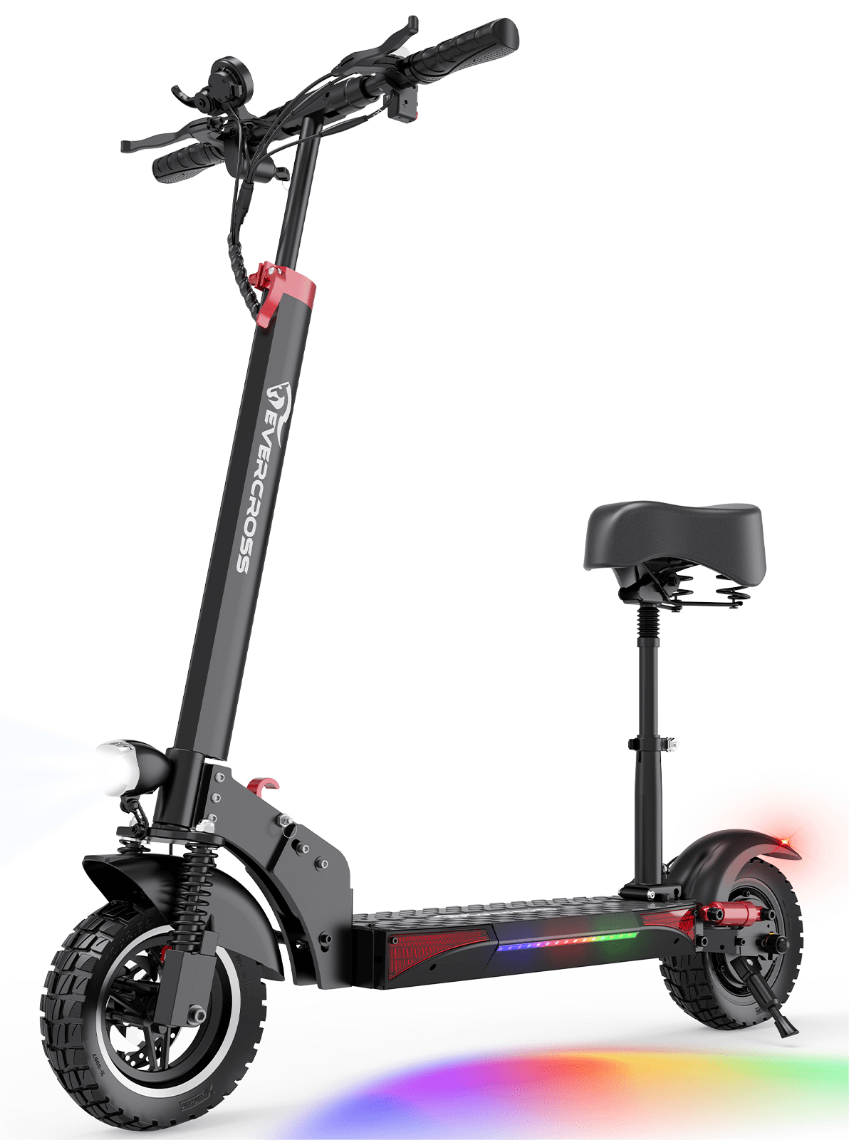 Ingeniører krydstogt nationalsang EVERCROSS Electric Scooter with 10" Solid Tires, 800W Motor up to 28 MPH  and 25 Miles Range, Folding Electric Scooter for Adults , Black -  Walmart.com