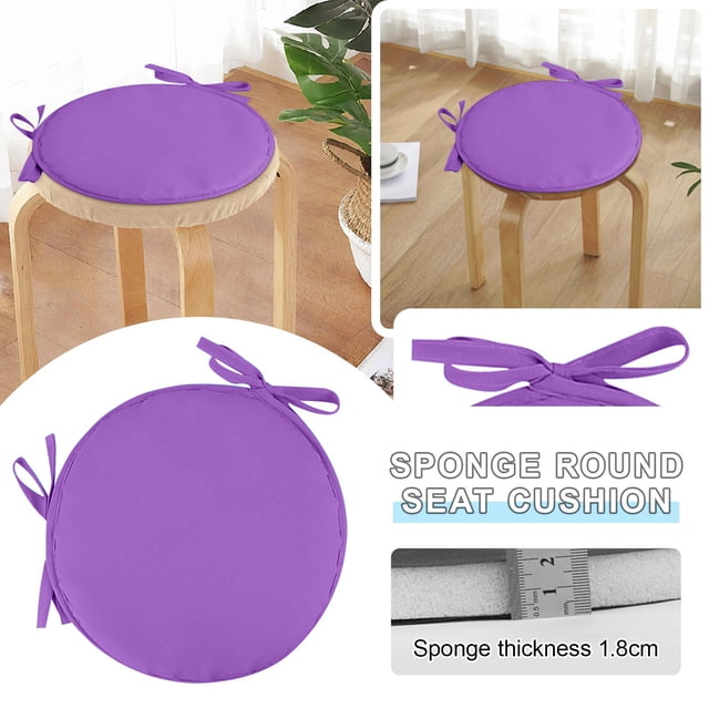 Round Garden Chair Seat Cushion For Outdoor Patio Stool And Dining Room Comfortable Water Support