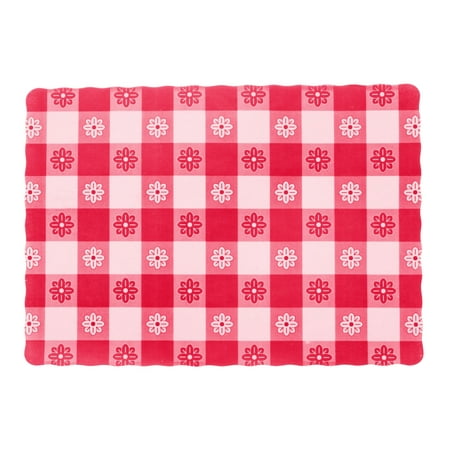 

Red Gingham Colored Paper Placemats - 9 3/8in. X 13 1/4in. - 50 Pack