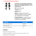 thumbnail image 2 of Front Strut and Coil Spring Assembly 2 Piece Kit - Compatible with 2012 - 2017 Toyota Camry 2013 2014 2015 2016, 2 of 2