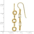 thumbnail image 2 of 14K Yellow Gold Three Circle Dangle Earrings (39.25 X 6.55) Made In Indonesia tf2162, 2 of 5