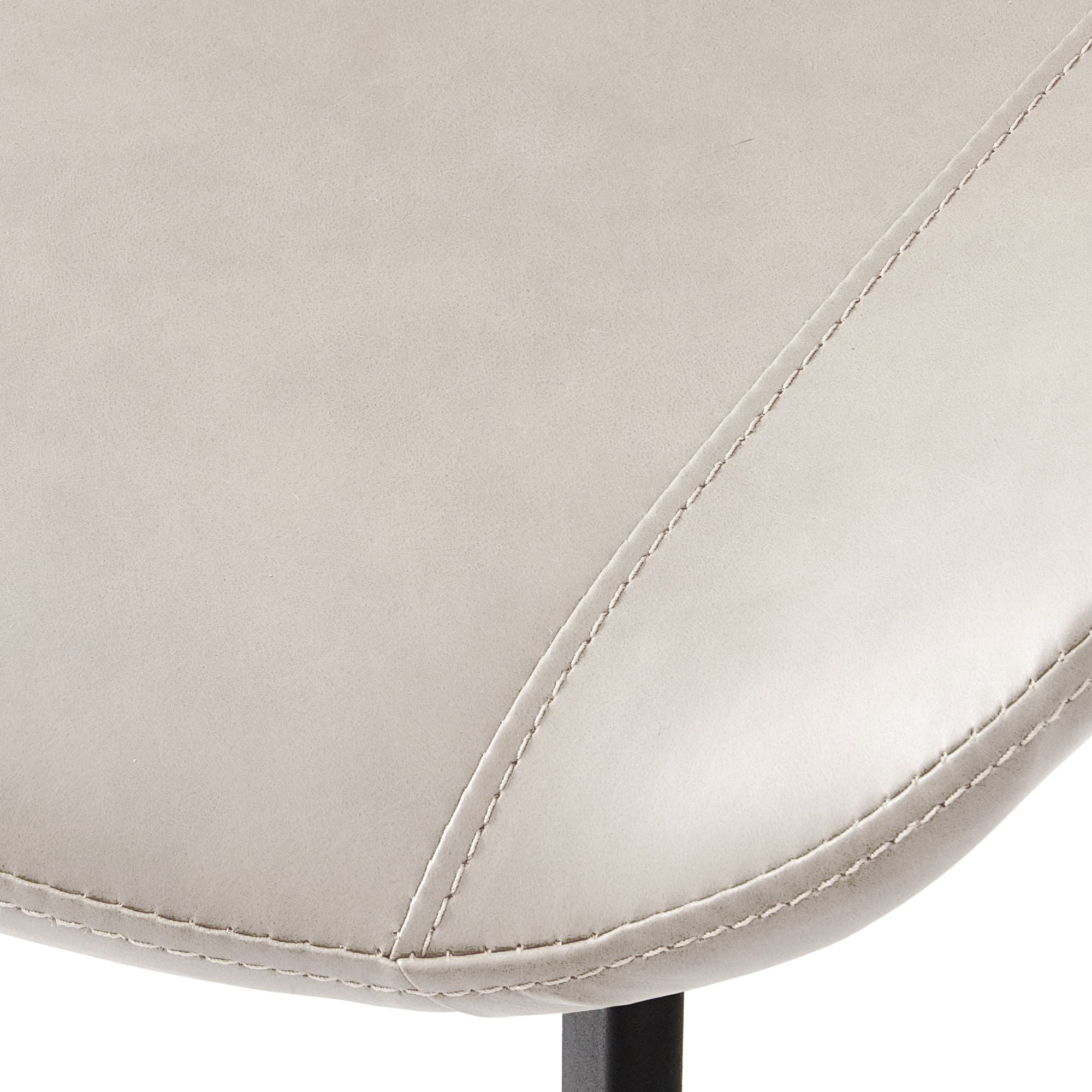 Alvantor Set of 2 Dining Chairs Upholstered Side Chairs with Padded Seats & Metal Legs for Kitchen Living Room Cream