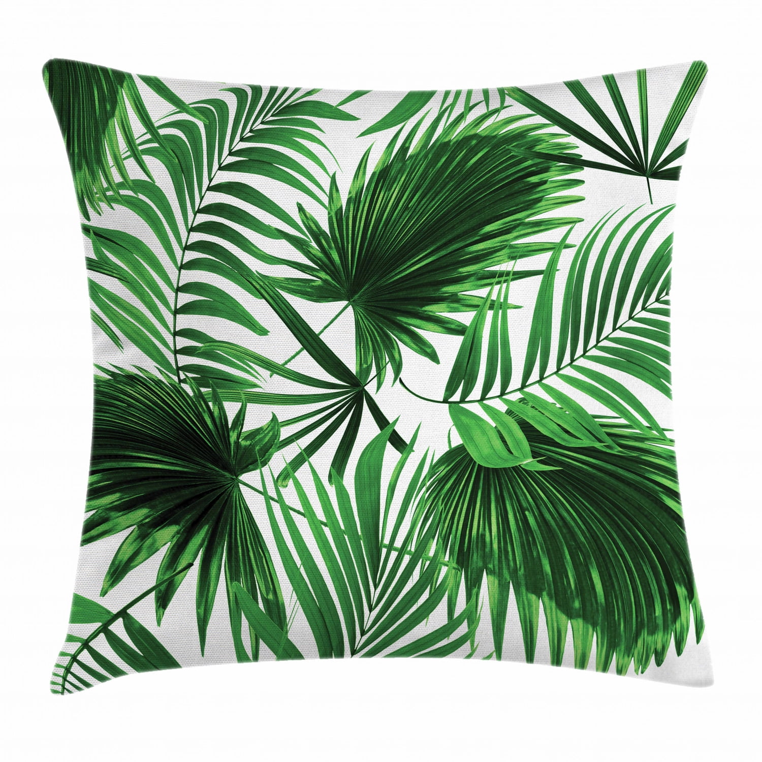 Gold Palm Leaf Throw Pillow Case Bed Sofa Waist Throw Cushion Cover Home Decor 