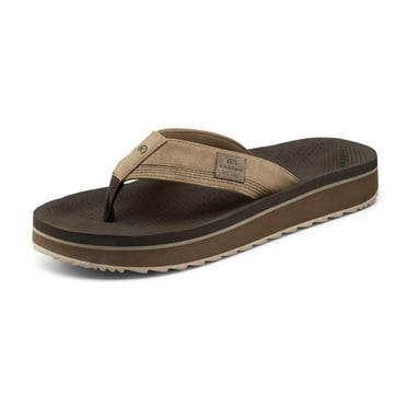 Cobian Men's Sandal Roca Rise Flip Flop, Tan, 13