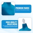 thumbnail image 4 of FDW Dress Form Sewing Mannequin - 50-63" Adjustable w/Wooden Tripod Stand，Blue, 4 of 7