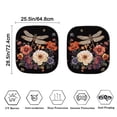 thumbnail image 4 of Bulopur Flower Dragonfly Car Windshield Sun Shade Prevent Sunlight Car Windshield Cover Sun Shade Durable Fabrics Window Sun Blocker Car Front Window Shade for Vans SUVs Trucks, 4 of 6