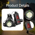 thumbnail image 3 of Almencla Lampe de Course pour Coureurs Rechargeable Lampe de Poche Extérieure Réglable Lampe d'Avertissement LED pour Course Randonnée Camping 5 LED, 3 of 4
