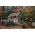 thumbnail image 2 of Galloimages Online 18x13 White Modern Wood Framed Museum Art Print Titled - Cades Cove Grist Mill, 2 of 4