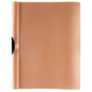 JAM Paper Plastic Report Covers, 9 x 12, Gold Swing Lock, 3/Pack