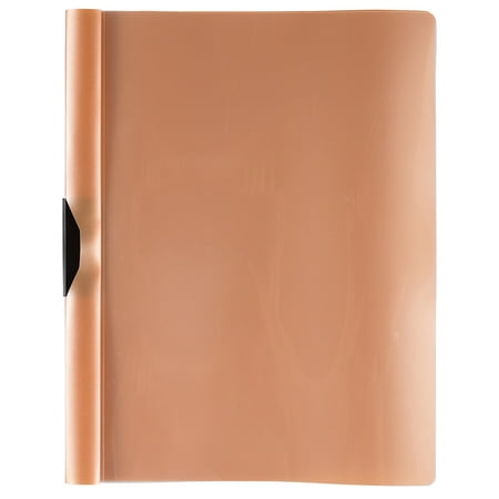 JAM Paper Plastic Report Covers, 9 x 12, Gold Swing Lock, 3/Pack