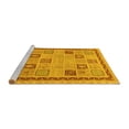 thumbnail image 2 of Ahgly Company Machine Washable Indoor Rectangle Oriental Yellow Modern Area Rugs, 8' x 12', 2 of 4