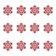 thumbnail image 2 of PATLOLLAV 12Pcs Red Glitter Snowflakes-Christmas Tree Hanging Decorations,Snowflake Ornaments for Tree,3.9 Inch Acrylic Glitter Red Snow Flakes Ornament,Xmas Indoor Winter Decor, 2 of 5