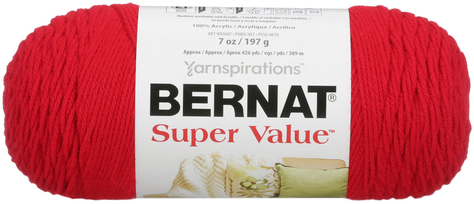 Bernat Super Value Yarn, 3 Pack, Curry 3 Count