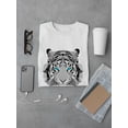 thumbnail image 3 of Tiger With Blue Eyes T-Shirt Men -Image by Shutterstock, Male 4X-Large, 3 of 4