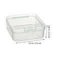 thumbnail image 4 of CIMAXIC 20Pcs Small Clear Plastic Containers with Lids Bead Organizers Small Storage Box Case,2.17"X2.17"X0.87", 4 of 5