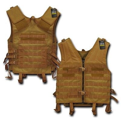 Swat Assault - Coyote Molle Modular Assault Military Tactical Protective SWAT Police Vest Gear