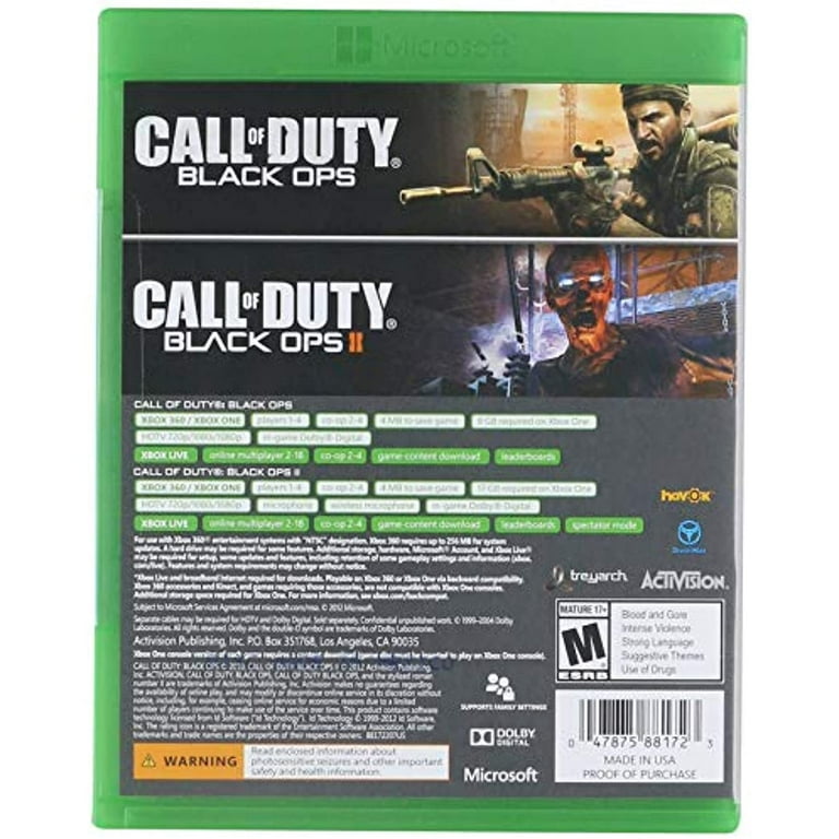 Call Of Duty Black Ops 1 - Xbox 360 - Activision - Call of Duty - Magazine  Luiza