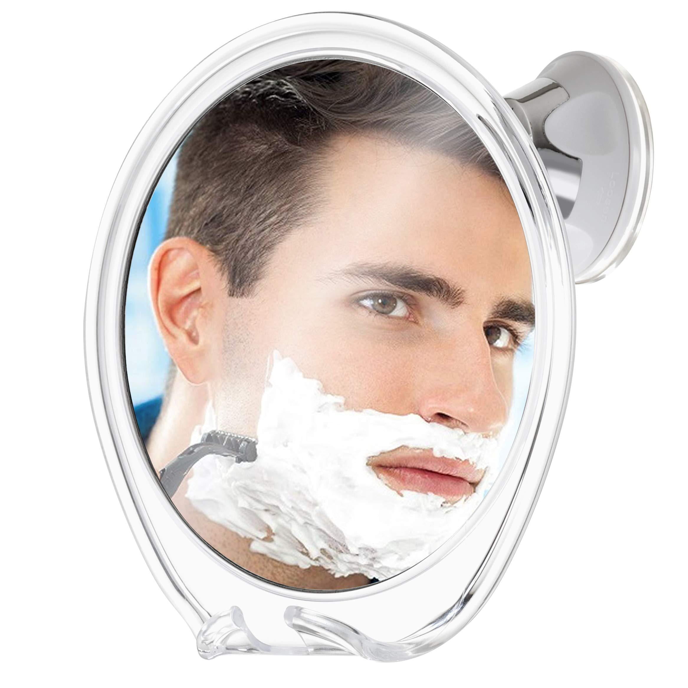X LARGE Shower Shaving Mirror,Strong Safe Shatter Proof,Travel.Camping FREE Hook 