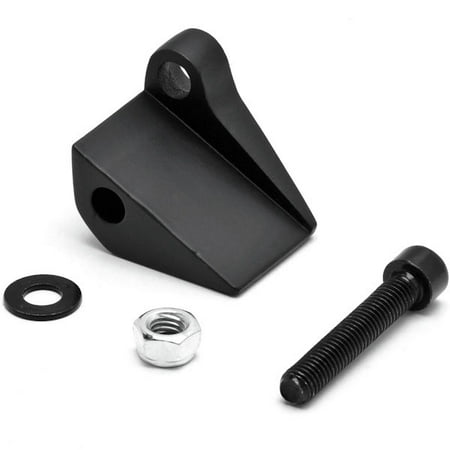 Krator Black Right Motorcycle Mirror Relocation Adapter For Harley Davidson Super Glide 1st Edition FXR2