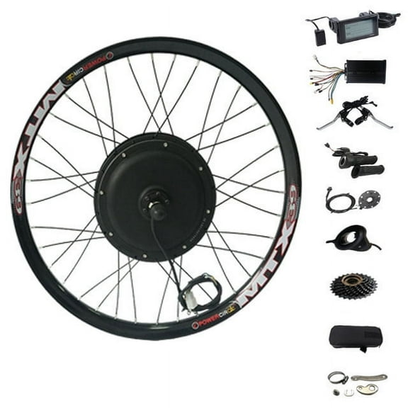 NBpower Brand 70-75km/h 135mm Dropout Ebike Motor Kit 29inch 72V 2000W Electric Bike Comversion Kit with 45A Dual Hall Sinewave Controller