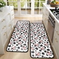thumbnail image 4 of Kitchen Rugs Sets Of 2,White Cow Black Spot Pattern Anti Fatigue Kitchen Mat Rugs Non Slip Washable,Decorative Kitchen Floor Mats for Kitchen,Sink,Laundry,17"x47"+17"x47", 4 of 5