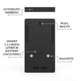 thumbnail image 4 of fastboy Digital Alarm Clock LED Mirror Temperature Humidity Meter Desktop Phone Charger for Bedroom Bedside, Black, 4 of 4