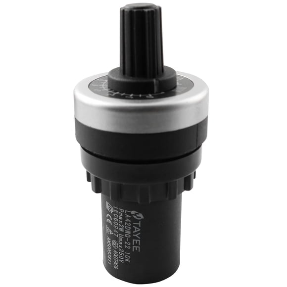 LQ Industrial 10k Potentiometer LA42DWQ-22 10k ohm Variable Speed Drive Potentiometer 22 mm VSD Rotary Resistance Variable Frequency Converter
