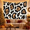 thumbnail image 3 of Leopard Spots in High Contrast Safari Pattern Dramatic Rustic Style for Animal Print Lovers Wildlife Decor Birthday Gift Tapestry Wall Hanging for Bedroom, Living Room and Dorm, 3 of 7