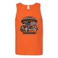 thumbnail image 2 of Wild Bobby, Ford Retro T-Bucket Roadster 1923 Vintage Garage Motors, Cars and Trucks, Men Graphic Tank Top, Orange, XX-Large, 2 of 4