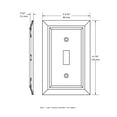 thumbnail image 6 of Franklin Brass W35242-PW-C Classic W35242-PW-CClassic Architecture Single Duplex Wall Switch Plate/Cover, Pure White, 6 of 8