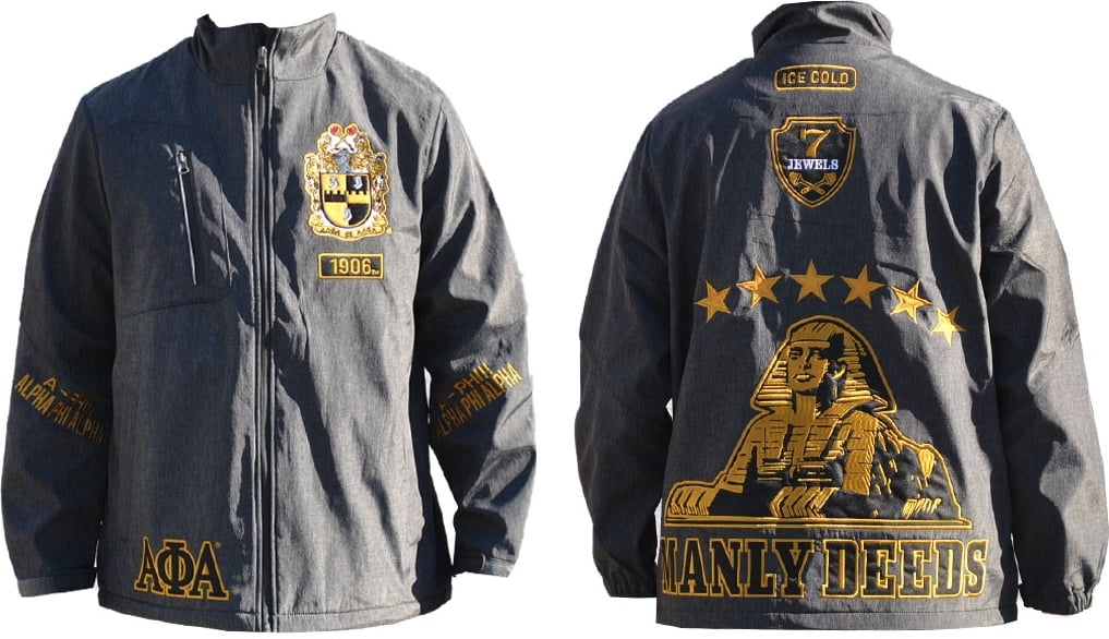 Alpha Phi Alpha Ice Cold Windbreaker Jacket Black