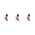 thumbnail image 4 of serony Alloy Easy-to- Side Storage Hook With Exquisite Craftsmanship Aluminum Alloy Hook Half Cover Hook red 3Set, 4 of 6