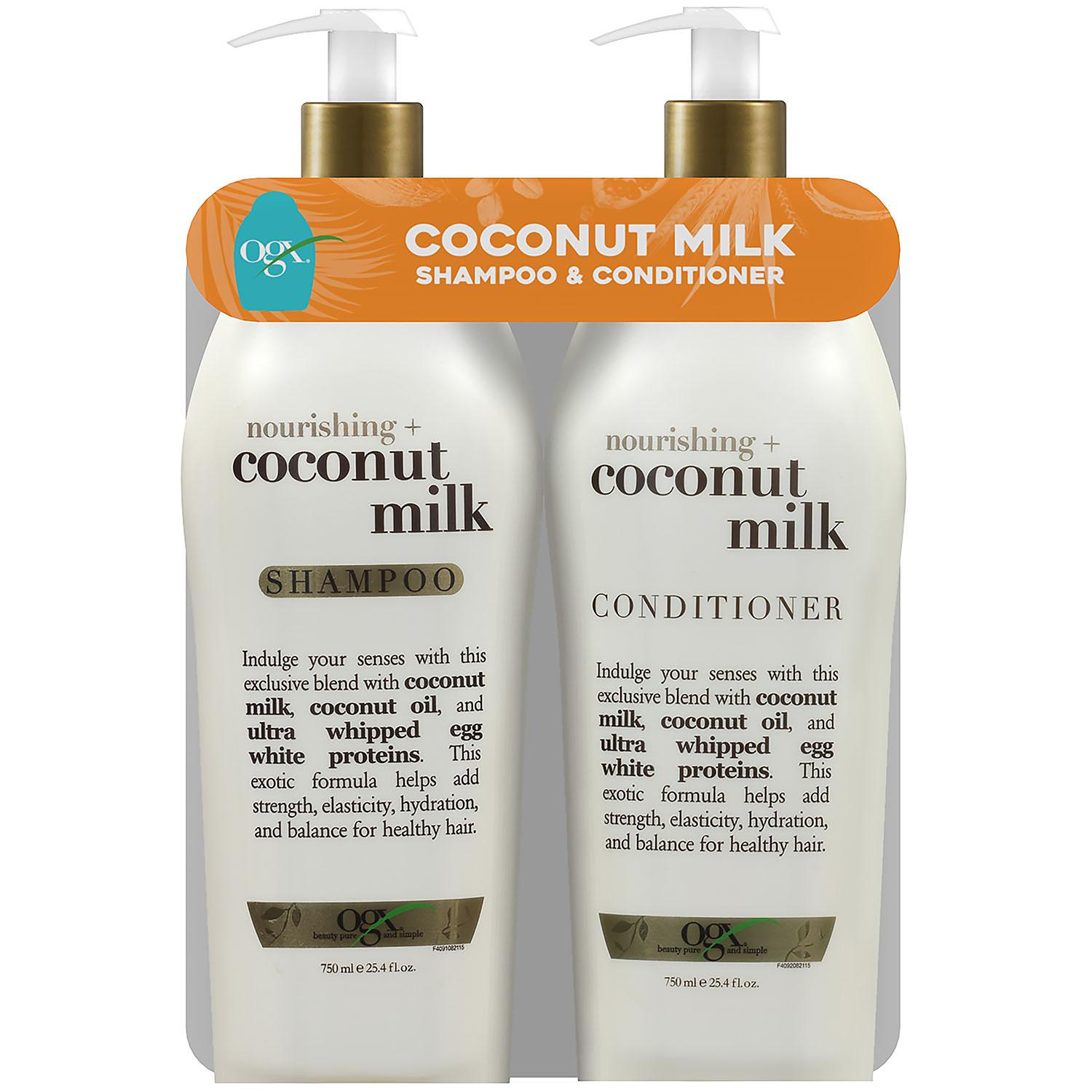 OGX Nourishing Coconut Milk Shampoo And Conditioner