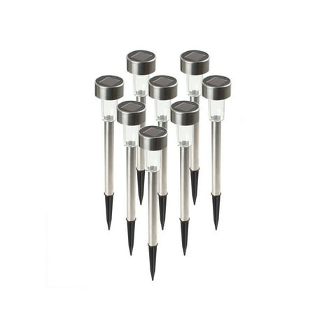 

Vntub Kitchen Utensils Gadgets 8PCS Garden Outdoor Stainless Steel LED Solar Landscap E Pat H Lights Yard Lamp