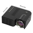 thumbnail image 3 of Mini proyector, dispositivo de proyección de cine en casa 1080P para teléfono inteligente con interfaz de tarjeta AV USB TF, negro Inevent EL2375-01B, 3 of 7