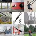 thumbnail image 4 of Swing Spring for Hanging Chair,with 2 Snap Hooks&360 Swivel Hook,Load Capacity 250Kg for Hanging Chair,Hammock,Yoga,Etc, 4 of 5