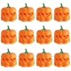 thumbnail image 1 of 12 linternas LED de calabaza naranja, velas de té sin llama 3D para Halloween, velas de té a batería para decoraciones de Halloween, lámpara de vela electrónica de calavera con tallo, 1 of 5
