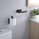 thumbnail image 5 of 2 Pieces Self Adhesive Toilet Paper Holder, Wall Mounted Toilet Paper Holder, Stainless Steel Toilet Roll Holder for Bathroom (Black), 5 of 5