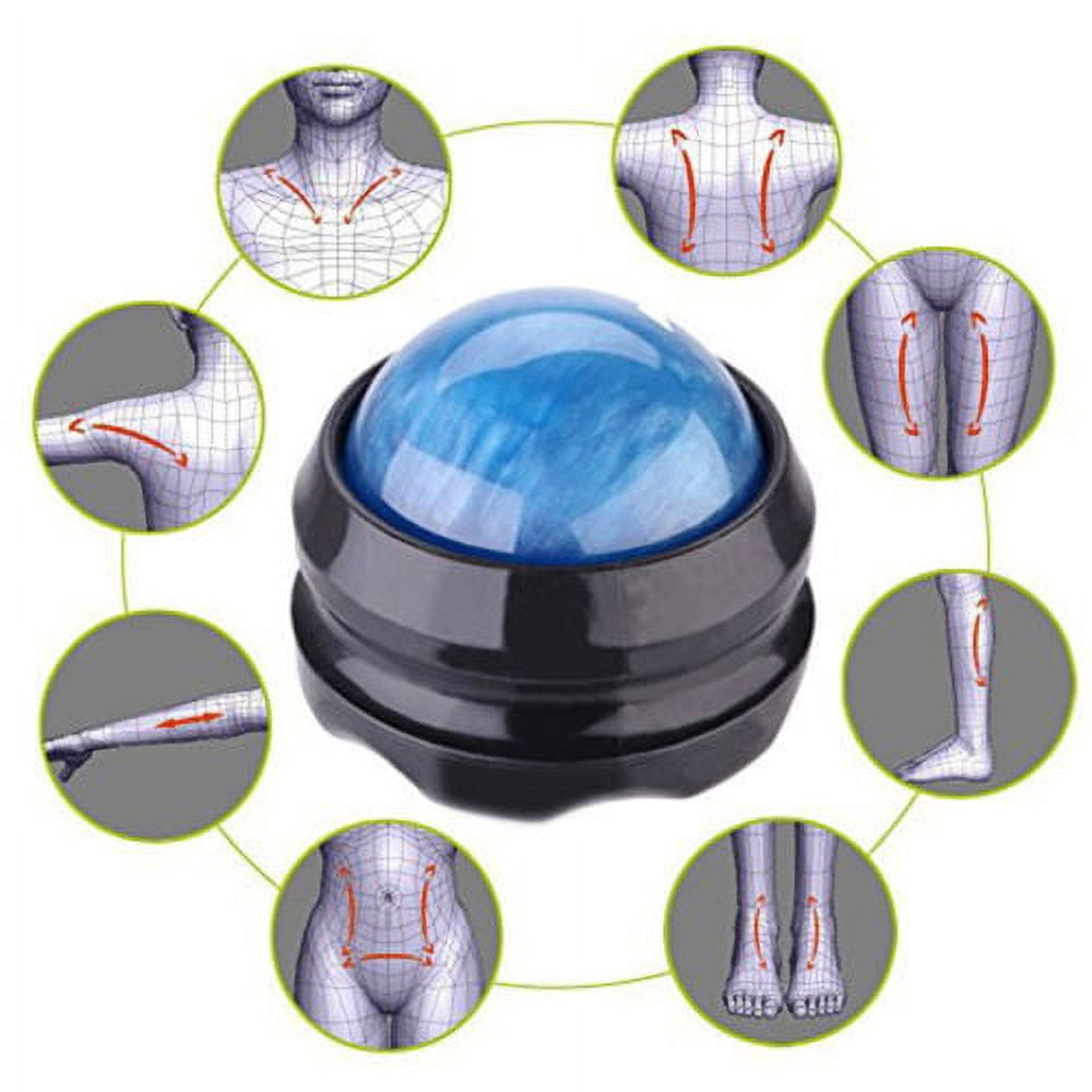 Smiling JuJu 2 Pieces Massage Roller Rolling Ball Head Neck Shoulder Hands Back Leg Thigh Feet