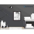 thumbnail image 2 of 14x18 inch black picture , this 1.75" custom wood poster  is black - distressed wood, for your art or photos - comes with regular glass, wom82223-100-14x18, 2 of 2