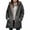 Dark Gray, variant on Admvng Winter Coats For Women Loose Hooded Warm Long sleeved Thickened Fleece Lambskin Jacket Winter Clothing For Women S-2XL