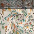 thumbnail image 6 of Teal Orange Eucalyptus Cloth Napkins, Spring Botanical Leaves Washable and Reusable Dinner Napkins Set of 6, Table Napkin for Kitchen Party Birthday Wedding Hotel Housewarming 20"x20", 6 of 9